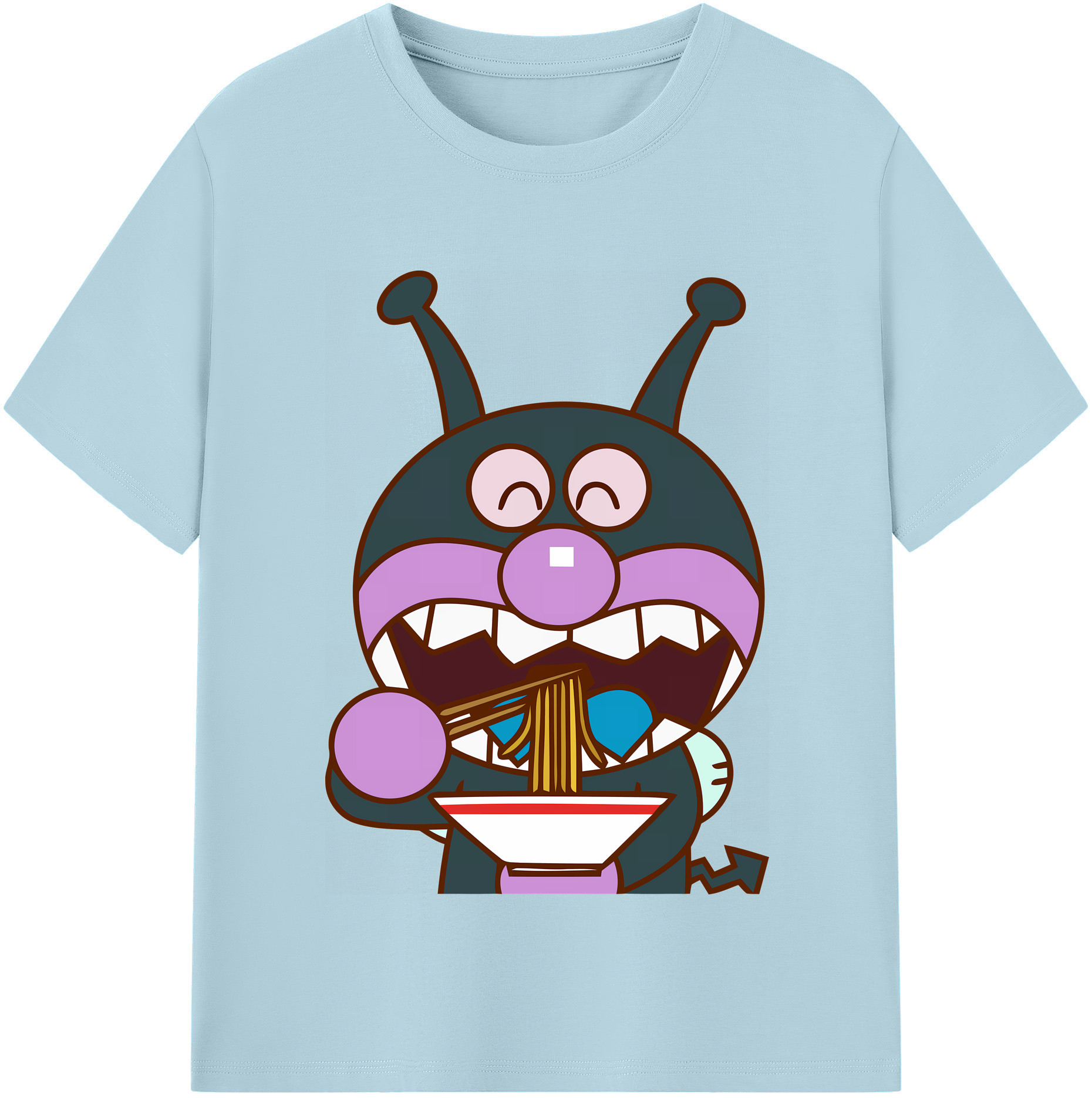 （画像用） アンパンマン Anpanman 綿100％半袖Tシャツ（フロントプリント）